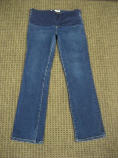 Brand Maternity Jeans Stretch Bootcut Dark Blue Jeans Size 30 Medium