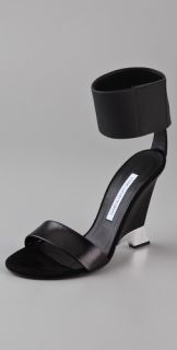 Diane von Furstenberg Elan Cutout Wedge Sandals