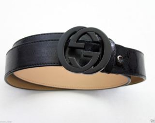 New Black Color Leather Metal Buckle Man Belt Size 40 50 W29 W36 NWT