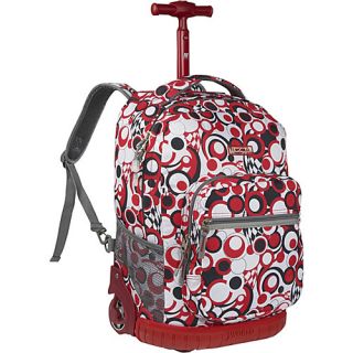 World Sunrise Rolling Backpack Chess Red