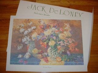 Jack C Deloney Signed Bountiful Bouquet Print