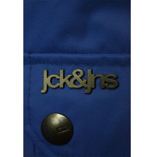 Jack Jones Sagitar Mens Designer Jacket in Black Blue or Dark Grey