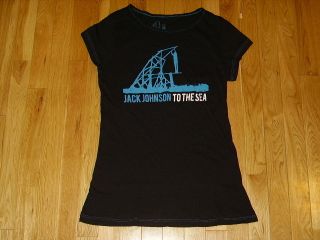 Jack Johnson to The Sea 2010 World Tour Band Concert T Shirt Womens