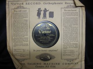 Antique Shellac Victor Talking Machine Co 78 Record