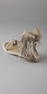 LD Tuttle The Wisp Feather Sandals