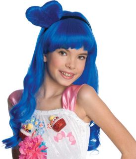 Katy Perry California Girls Gurls Costume Heart Blue Wig Child with