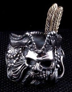 Jack Sparrow Pirate Death Skull 925 Sterling Silver Biker Ring Sz 13