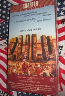 Zulu Jack Hawkins Michael Caine New VHS 460