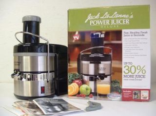 Jack Lalannes Power Juicer Deluxe Juice Extractor Stainless Steel as