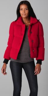 DKNY Alpaca Quilted Puffer Jacket