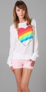 Wildfox Rainbow Bright Beach Sweatshirt