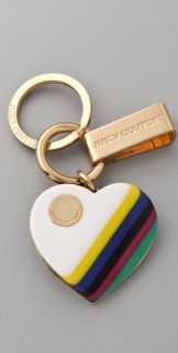 Juicy Couture Resin Heart Key Ring