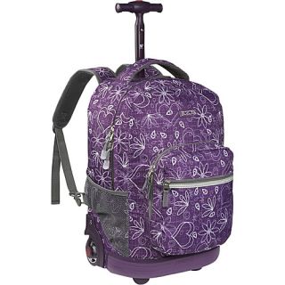 World Sunrise Rolling Backpack Love Purple