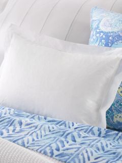 Ralph Lauren Blue Jamaica Paisley White Voile Pillow 12x18
