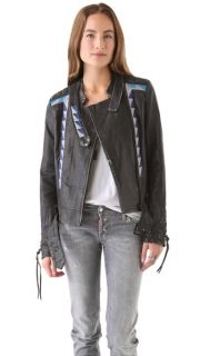 April, May Vanesa Leather Jacket