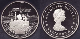 1984 Jacques Cartier $1 Proof Dollar Canada