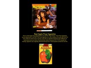 Pulp Fiction Red Apple Real Prop Cigarette