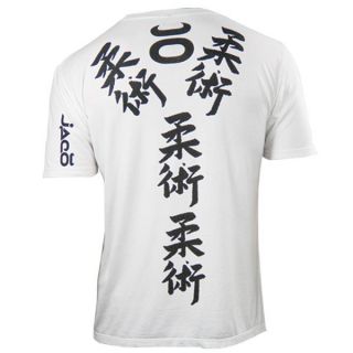 Jaco Clothing MMA UFC Jiu Jitsu Warrior Japanese White Mens Tee Shirt