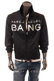 New Marc Jacobs Mens Windbreaker Jacket Black One Size