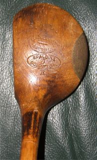  Antique Vintage Spalding Jacobus Patent Wood Shaft Golf Club