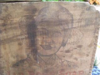 Primitive Antique Jap Rose Soap Box Crate Original Label JAS s Kirk Co