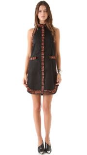 Willow Shift Dress with Tweed Trim