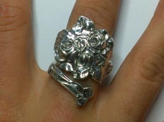  Paye & Baker Sterling Silver HandCrafted Spoon Ring Jack Rose Rare NR