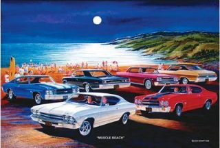 Sign Jack Schmitt Metal Vintage Chevrolet Chevelle Genre Muscle B 34 W