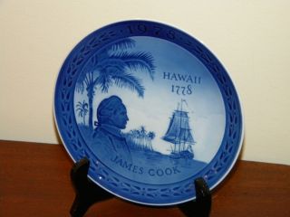 Royal Copenhagen Plate 1778 1978 Hawaii James Cook