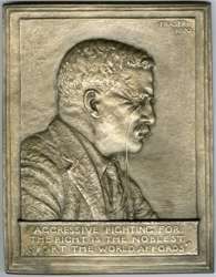 James Earl Fraser 1920 Theodore Roosevelt Relief Bust