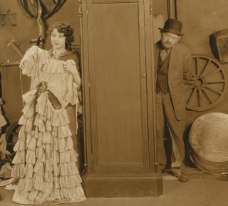 CONDITION This silent film photograph with sepia tones is in very