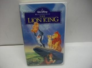 Walt Disney Masterpiece The Lion King VHS Kids Movie