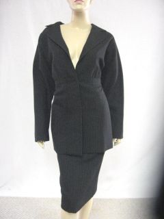 Vintage Pinstripe Wool Suit by James Galanos