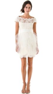 Marchesa Lace Dress with Tulle