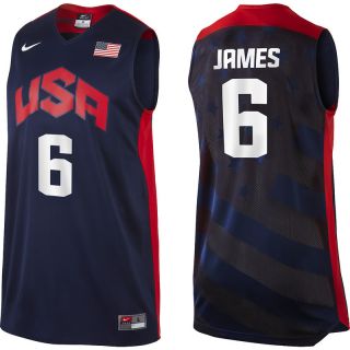 U6 Lebron James 2012 Olympic USA Basketball Team Jersey Replica No 6 2