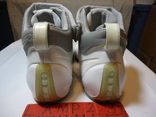 Nike Zoom Air Lebron James IV 4 10 3M White Silver Grey RARE Vtg OG