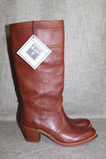 New Frye Jane 14 Redwood Brown Tall Pull on Boot Women Shoes Sz 9 5