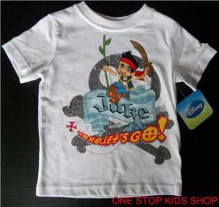 Jake and The Neverland Pirates Toddler Boys 18 24 MO 2T 3T Tee Shirt