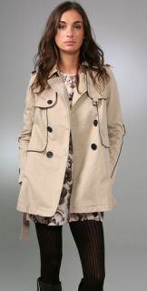 Juicy Couture Skylar Twill Trench Coat