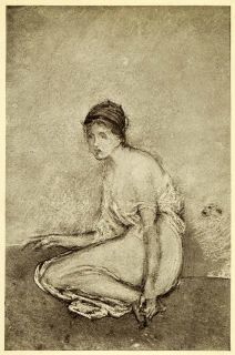 1911 Print James Abbott McNeill Whistler Art Seated Woman Figure