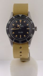 RARE Rolex Submariner 6536 1 No Crown Guard James Bond