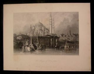 Mosque Yeni Jami Turkey C 1838 Constantinople Allom