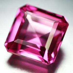 15 80ct Awesome Top Pink Topaz Square Loose Gemstone