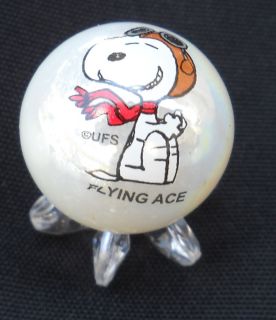 Jabo Logo Snoopy as The Flying Ace 1 Marbles Glass Marble