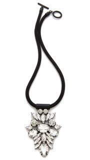Noir Jewelry Nightfall Crystal Pendant Necklace