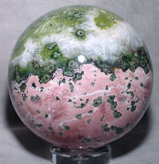 Amazing Ocean Jasper 17lb Crystal Sphere Great Color