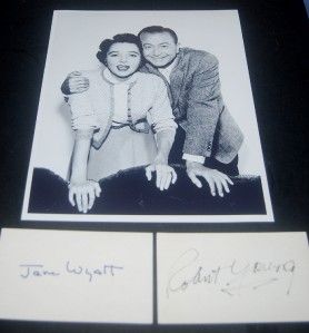 Robert Young Jane Wyatt Autographs and Great Father Knows Best Print