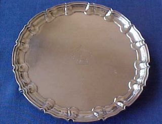  Salver made by the noted London silversmiths, William Hutton and Sons