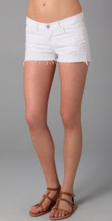 J Brand White Cutoff Denim Shorts