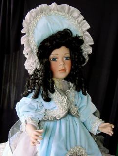    all porcelain Victoria doll   JANIS BERARD   Ltd. Ed.  Velvet gown